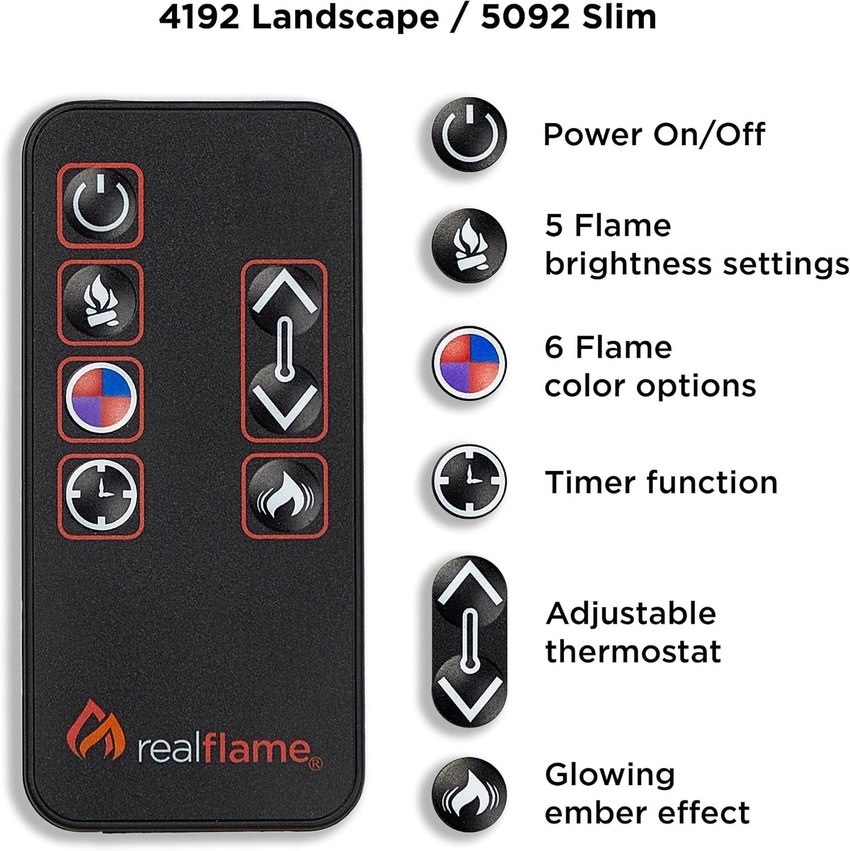 Real Flame Crawford Slim Indoor Electric Fireplace with Mantel for Living Room or Bedroom, Replaceable Fireplace Insert Heater, Realistic Log and Flame Effect, Remote Control, Timer, Gray