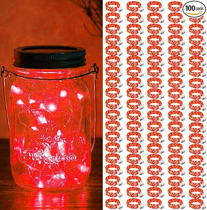 ZGWJ 100 Pack Fairy Lights Battery Operated, 7ft 20 Mini LED Fairy String Lig...