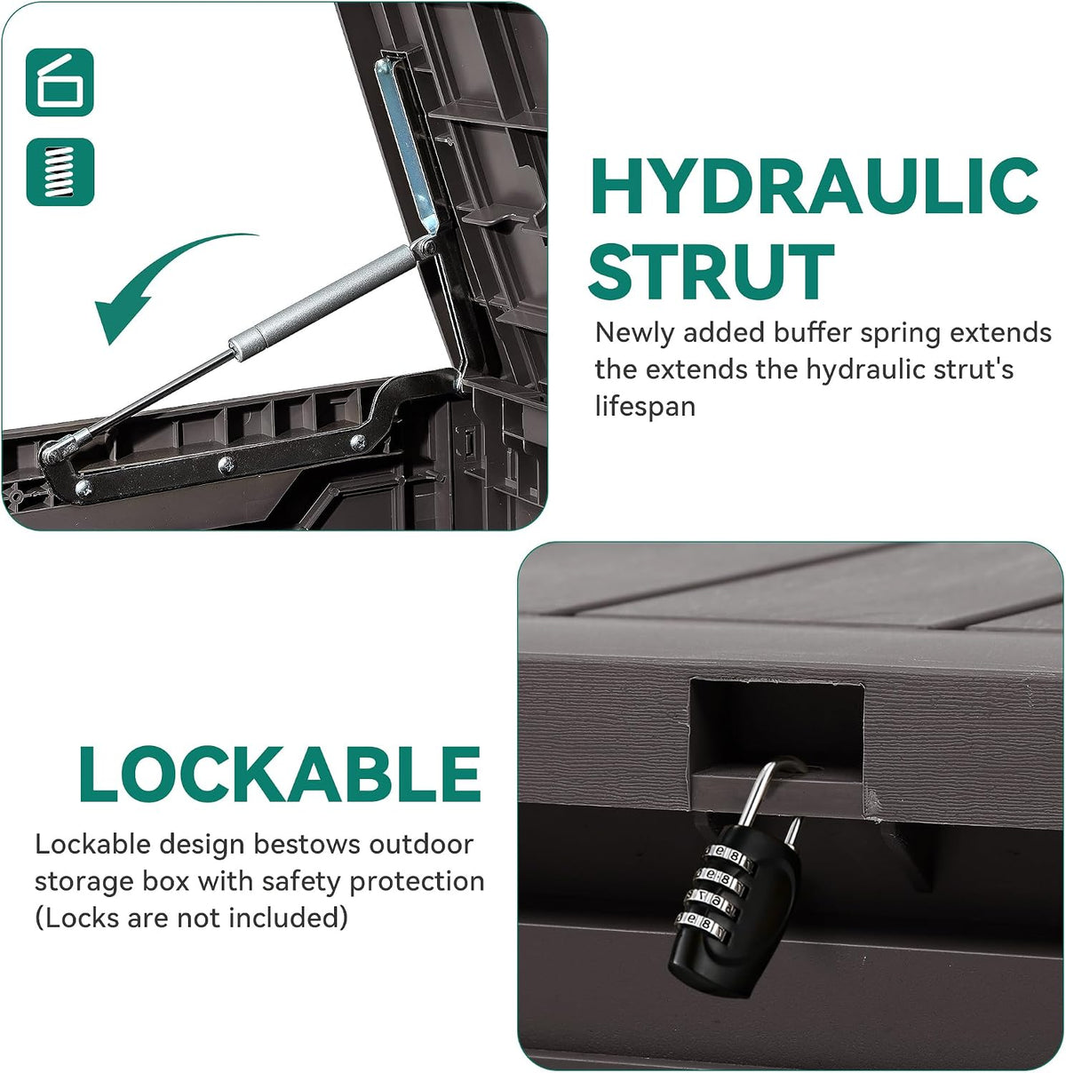 YITAHOME 80 Gallon Outdoor Storage Box