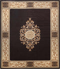 Superior Indoor Washable Area Rug, Non Slip, 12'x18', Coffee