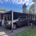 PURPLE LEAF Louvered Pergola 13' x 20' Aluminum Pergola w/Independent Roof