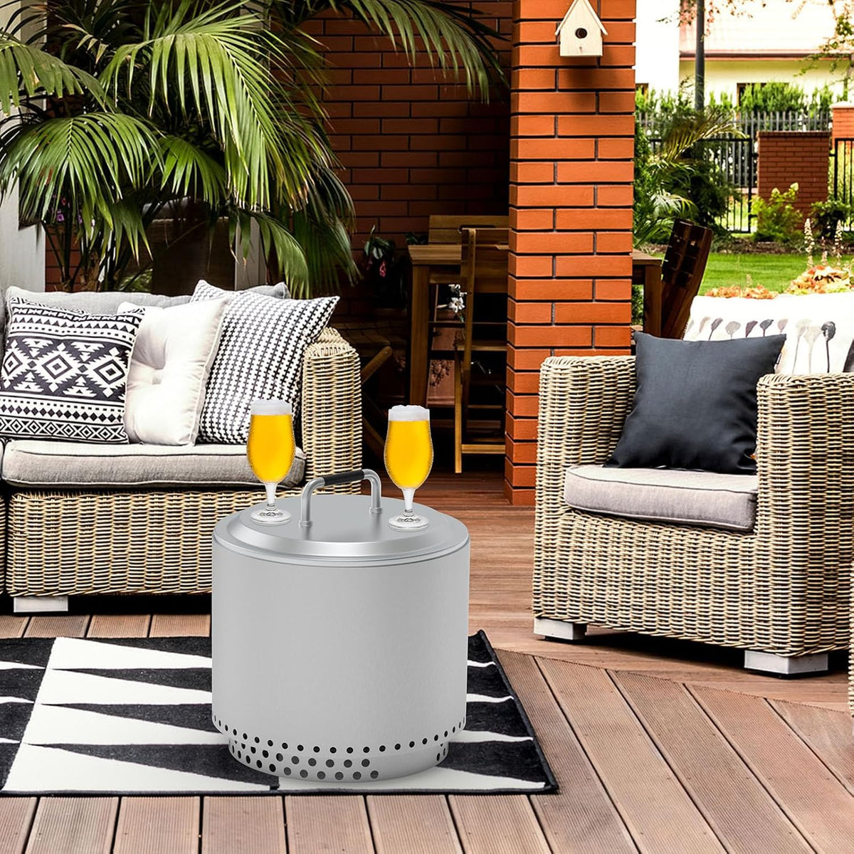 Fire Pit Lid 19.5 Inch for Solo Stove Bonfire 2.0 Accessories,304 Stainless