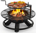Outdoor Fire Pits for Outside Wood Burning Fire Pit Extra Large with Grill