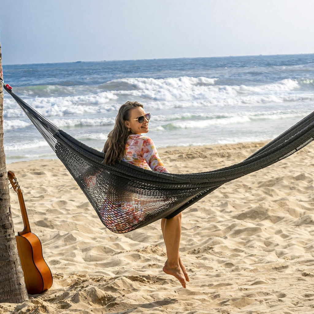 Lazy Daze XL Handwoven Mayan Hammock, 10.5FT Double Camping Hammocks