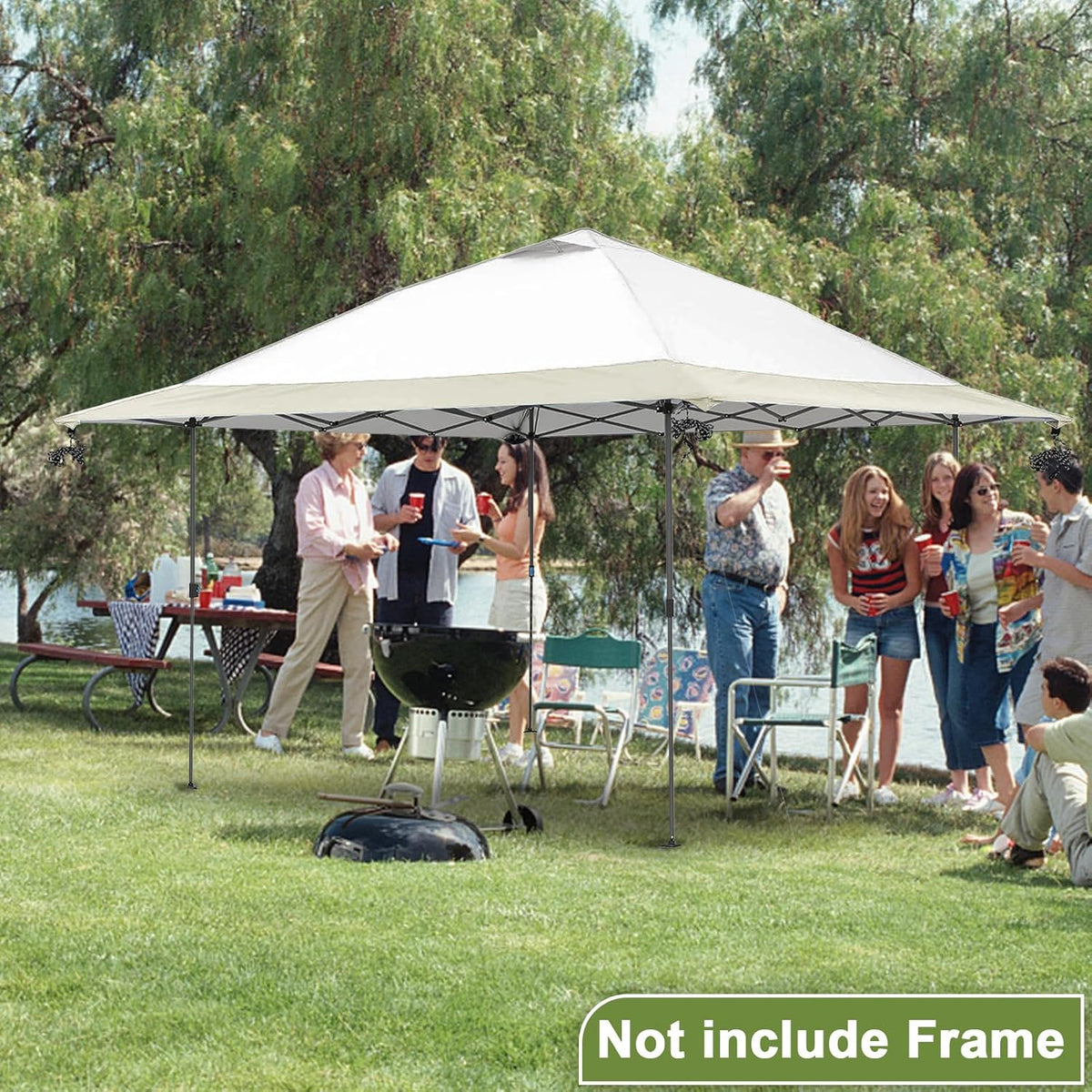 13x13 Canopy Replacement Top Cover with Air Vent-Top only