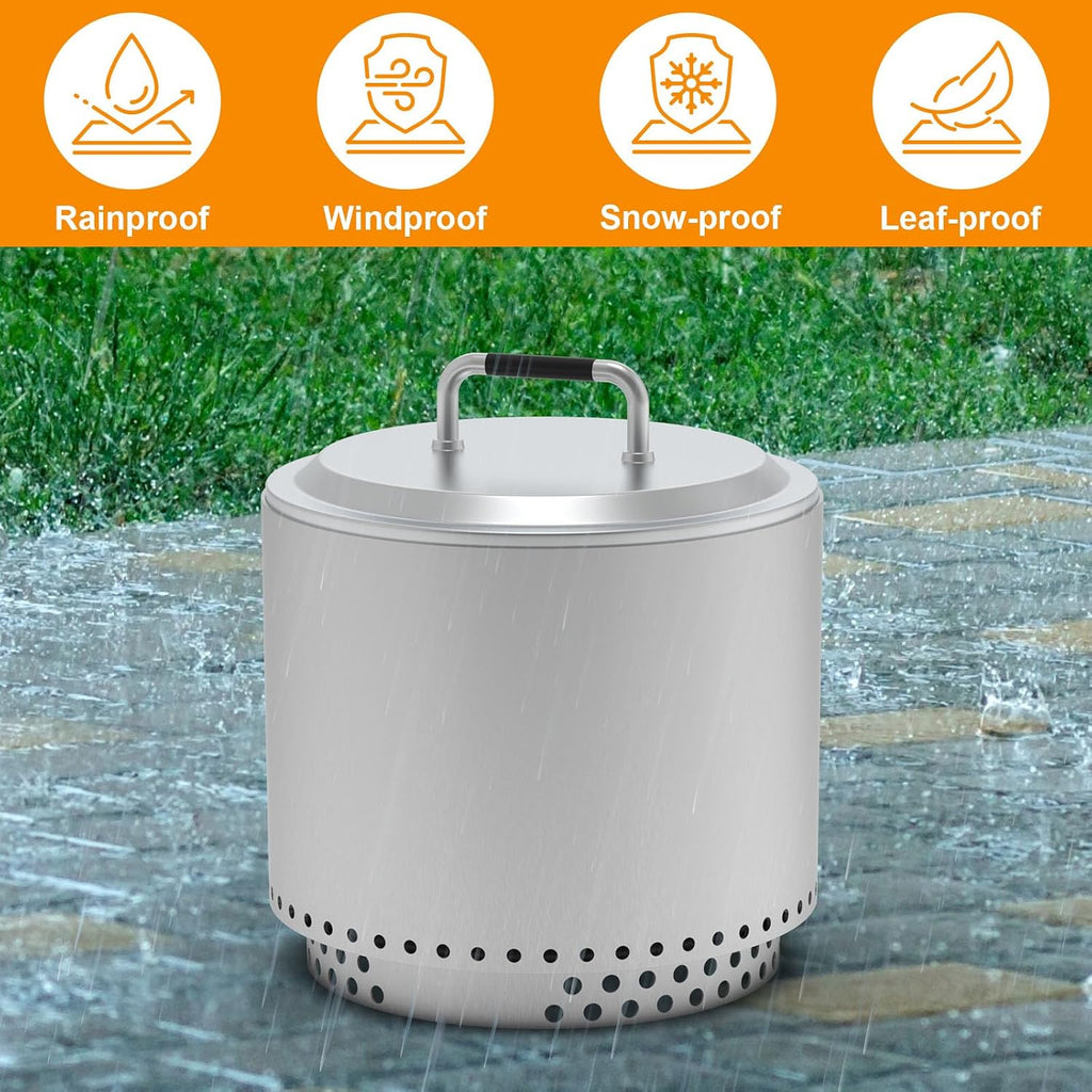 Fire Pit Lid 19.5 Inch for Solo Stove Bonfire 2.0 Accessories,304 Stainless