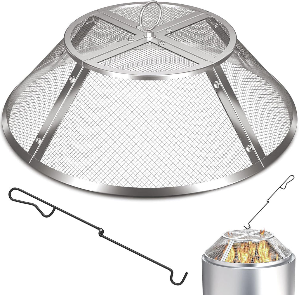 Fire Pit Spark Screen for Solo Stove Bonfire, 19.5 Inch