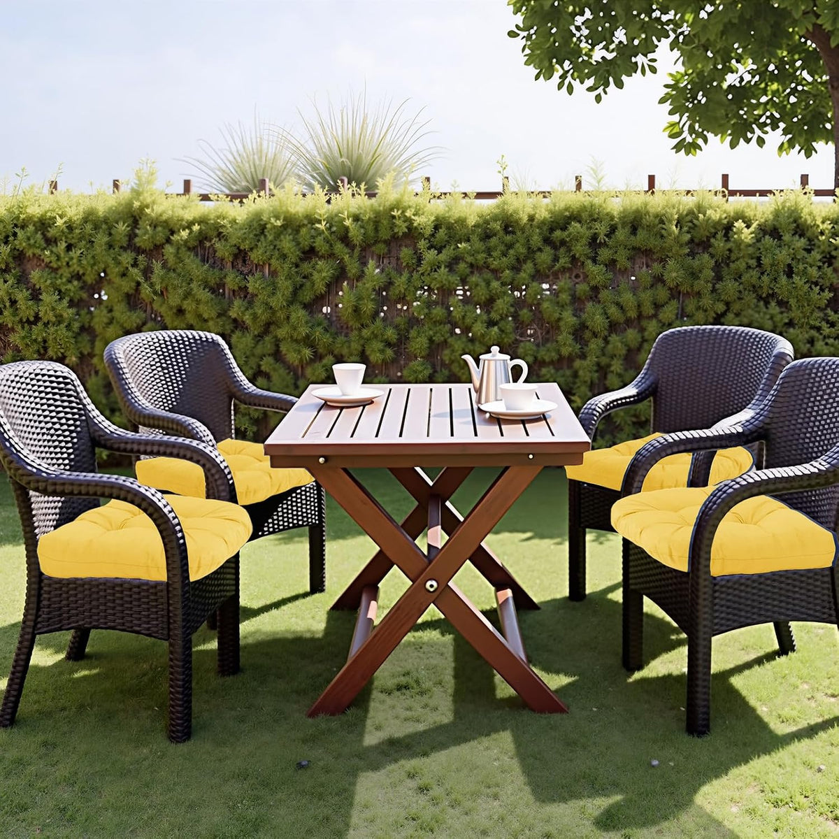 mtmr 2pcs outdoor chair cushions, patio furniture seat, close-up detail