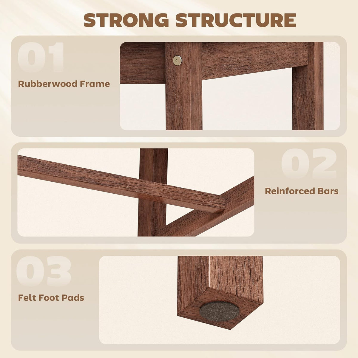 HOMCOM Wooden Dining Chairs Set of 2 with X-Back, Farmhouse, Walnut