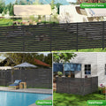 No-Dig Metal Privacy Fence Screen, 48" H × 48" W Air Conditioner Fence
