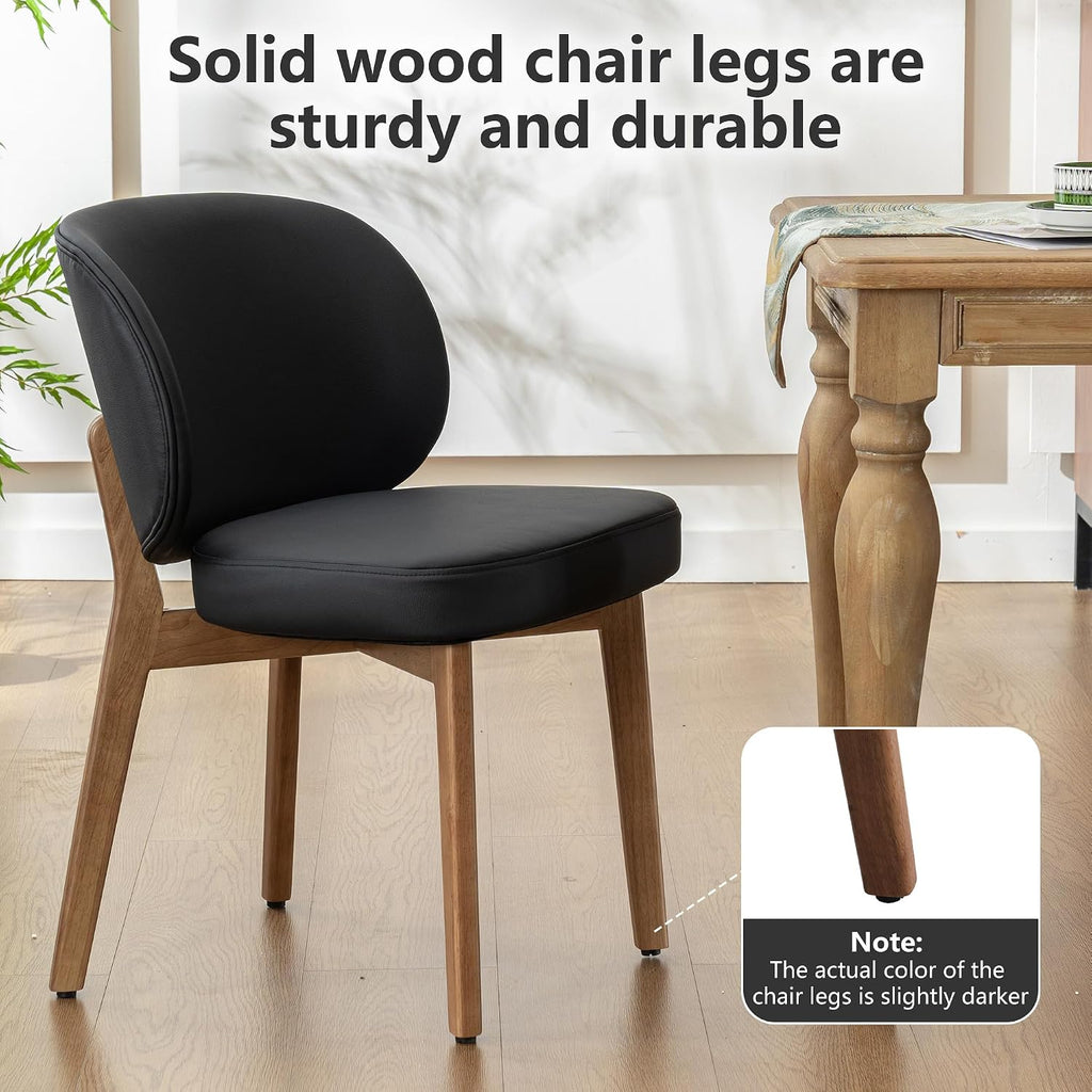 YOUNIKE Dining Chairs Set of 4 Modern Kitchen Dining Room Chairs Black