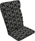 Arden Outdoor Adirondack or Rocking Chair Cushion, 20 x 17, Rain-Proof, Fade Resistant 17 x 20, Black Global Stripe