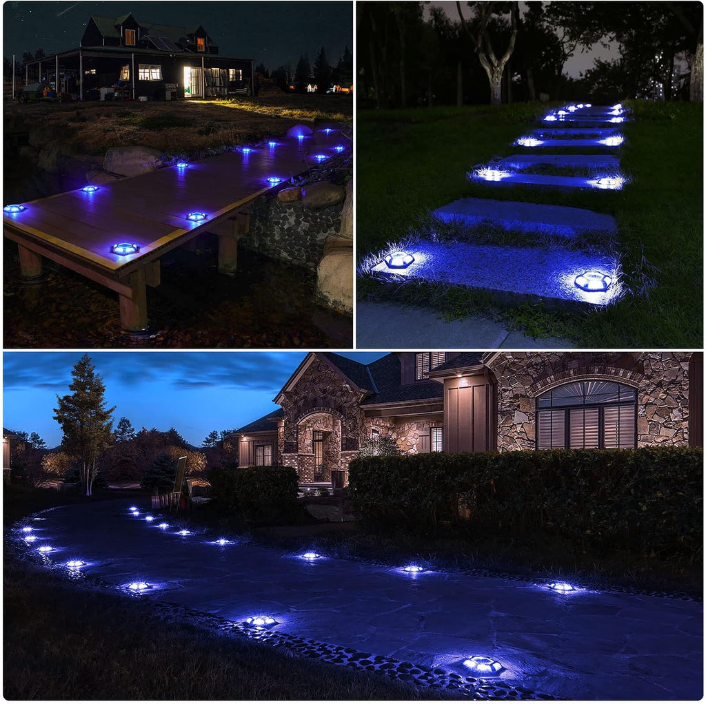 volisun solar dock driveway deck outdoor pathway led, package contents