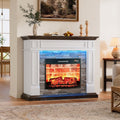 Naice 44" Electric Fireplace Mantel with LED Light & 23in Insert Heater