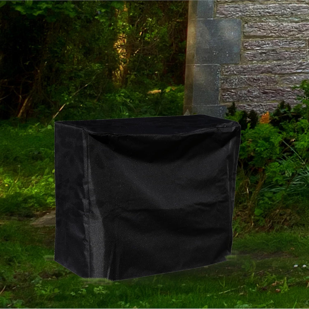 Sunnydaze 4-Foot Firewood Log Rack Cover, Black