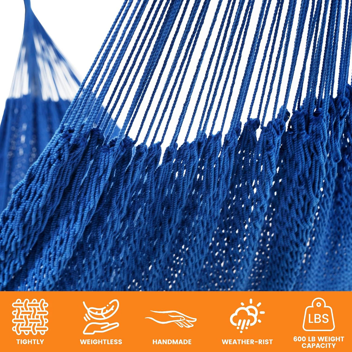 Lazy Daze XL Handwoven Mayan Hammock, 10.5FT Double Camping Hammocks