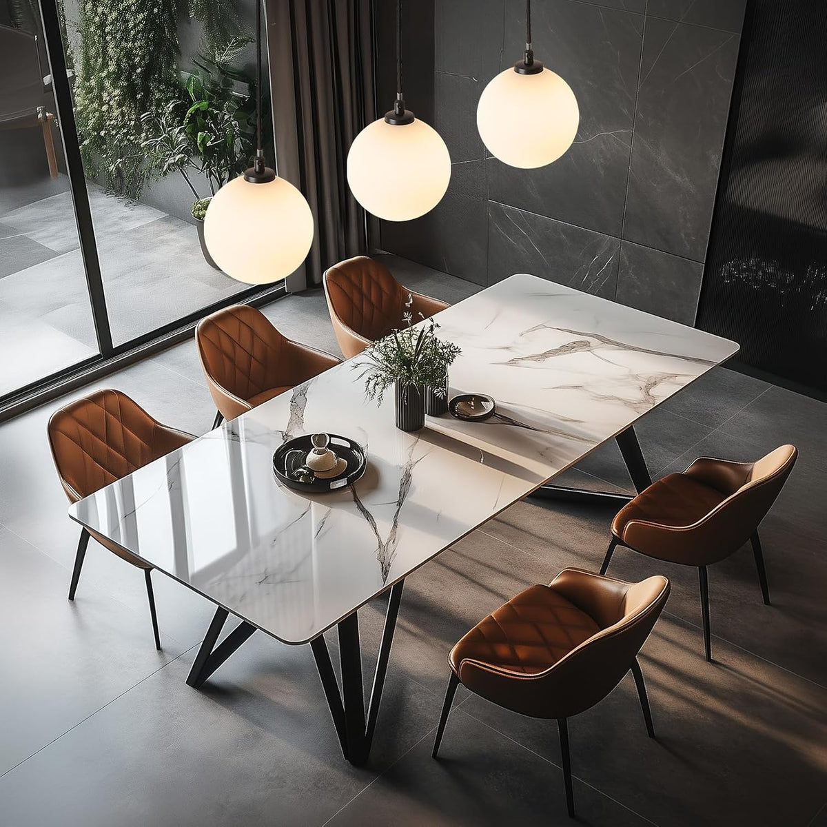 1-light globe chandelier, modern gold pendant lights, smoke, front angle view