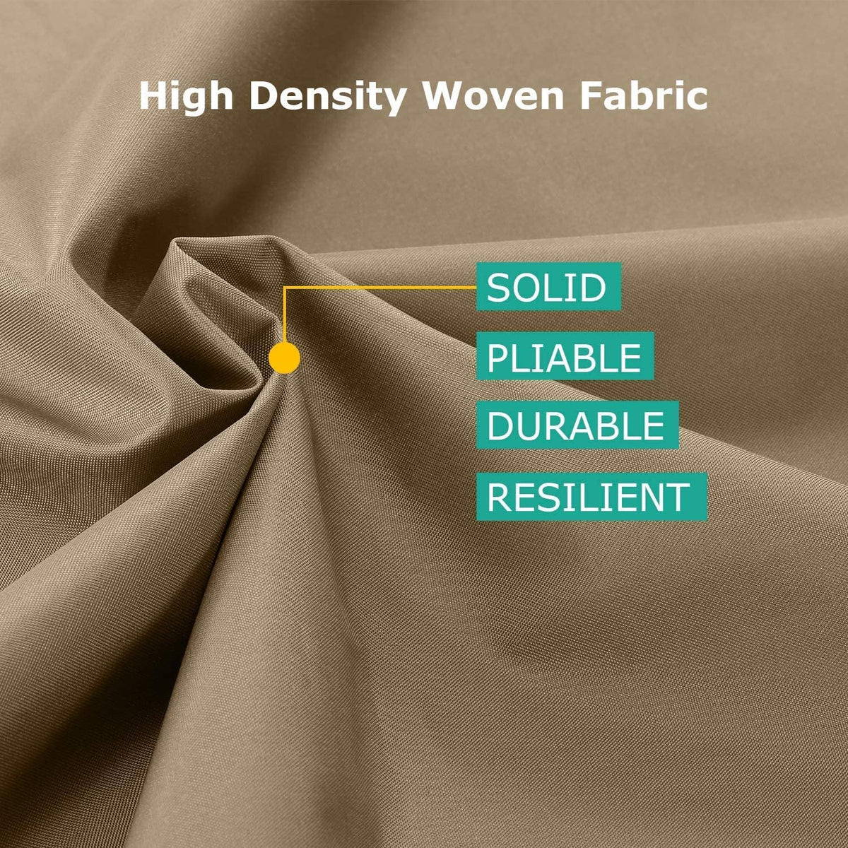 SunPatio Outdoor Chair Covers Waterproof, Heavy Duty Patio Lawn Furniture Cover, All Weather Protection Lounge Deep Seat Covers with Air Vent and Straps, 2 Pack - 34"W x 37"D x 36"/25''H, Taupe