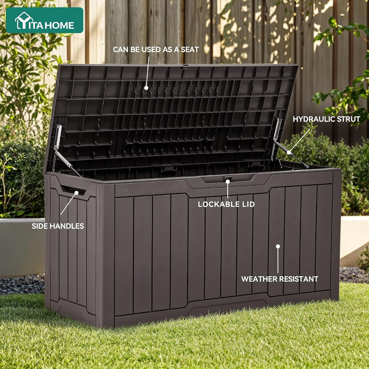 YITAHOME 80 Gallon Outdoor Storage Box