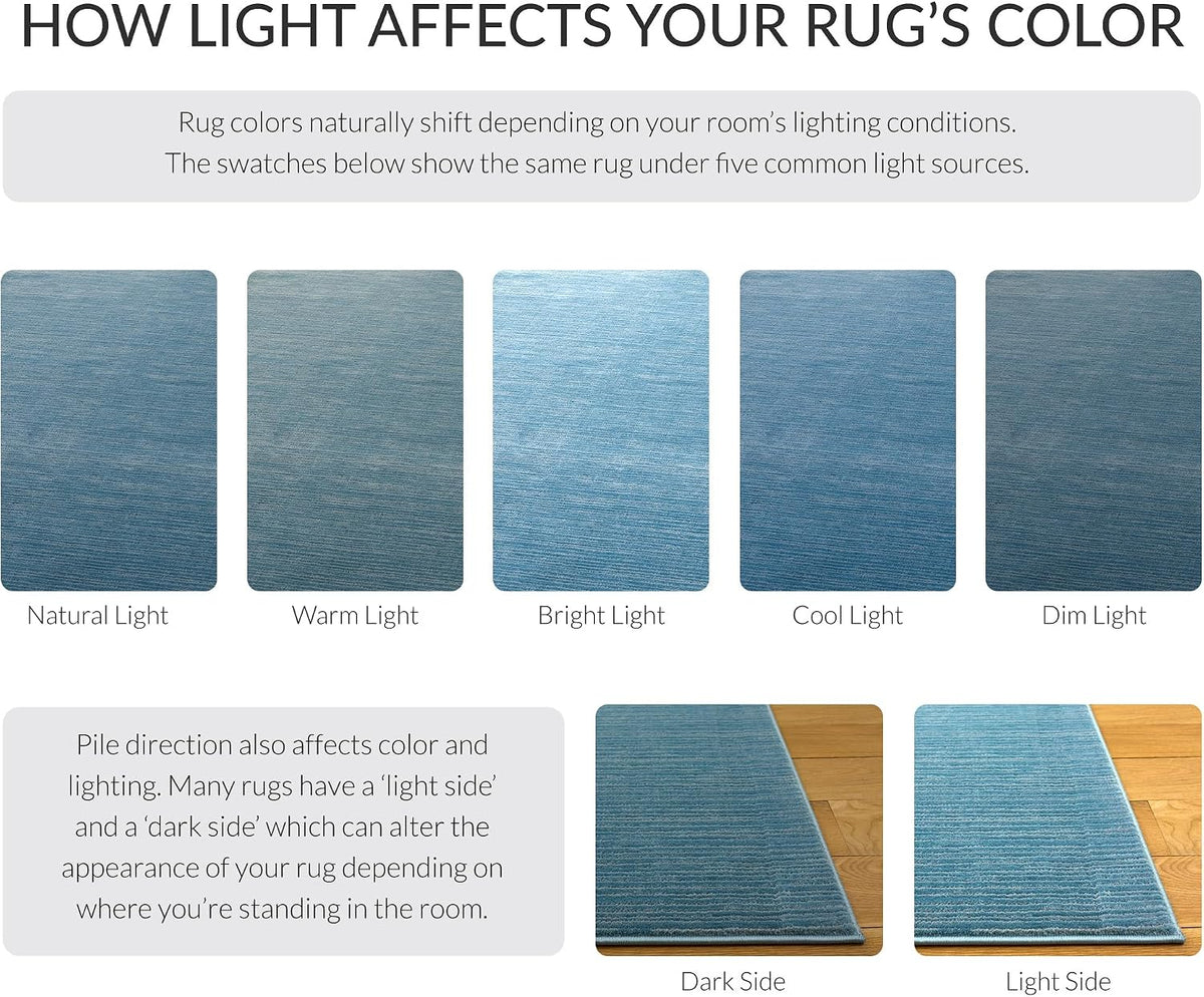 SAFAVIEH Vision Area Rug 11x15 X-Large, Modern Tonal Aqua VSN606B