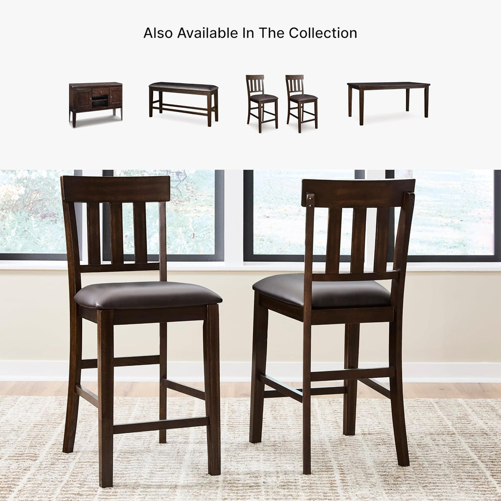 Signature Design by Ashley Haddigan Counter Height Bar Stool, Set of 2