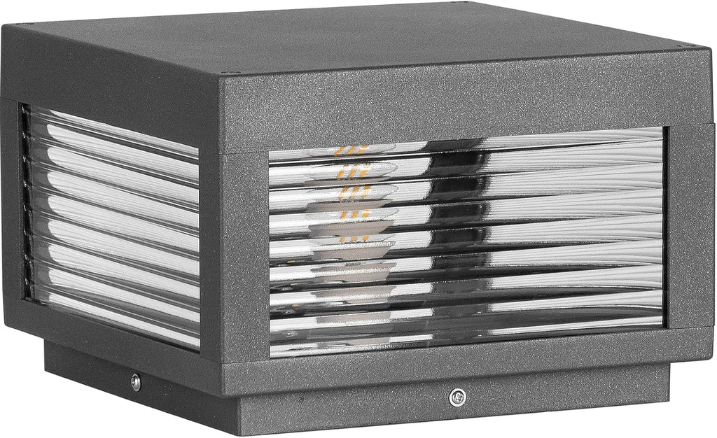 MVBT Outdoor Post Lights Hard Wired, 9.8" Glass AC100-240V Column Light