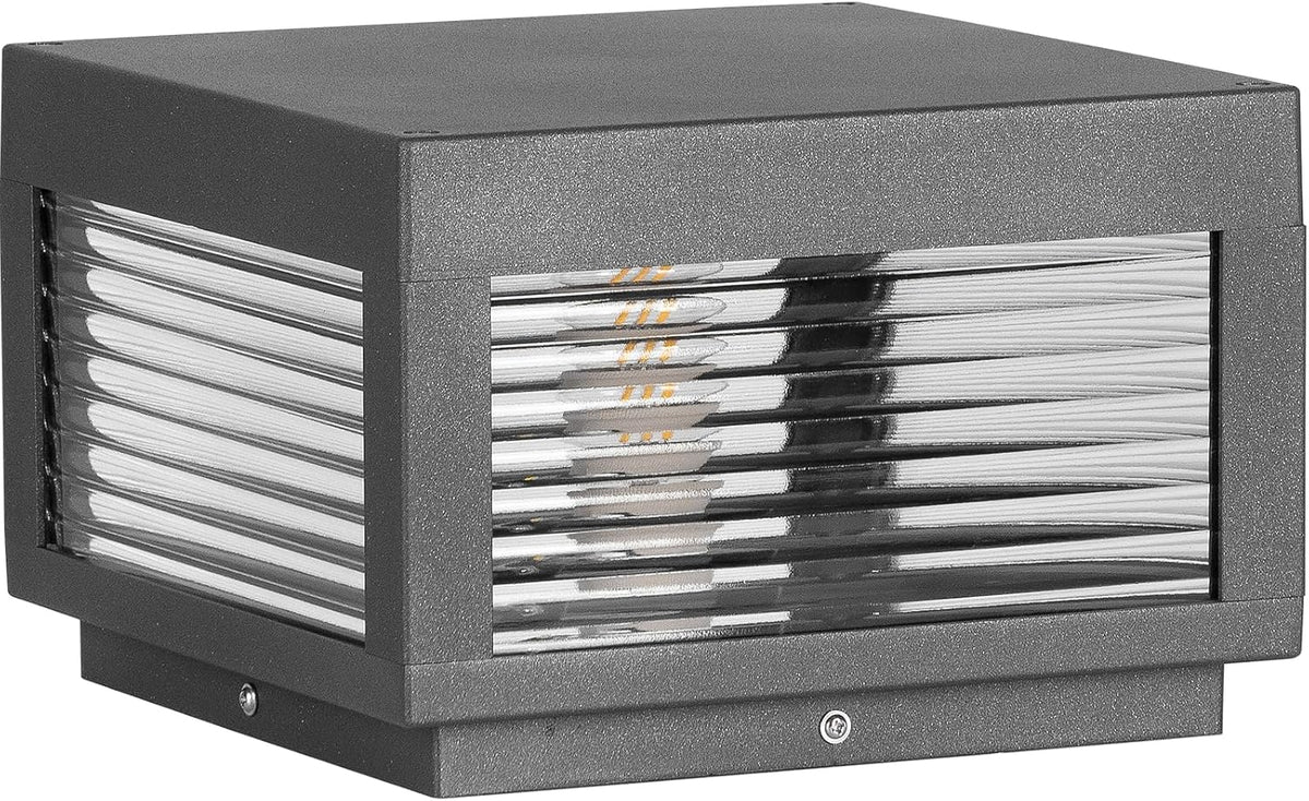 MVBT Outdoor Post Lights Hard Wired, 9.8" Glass AC100-240V Column Light