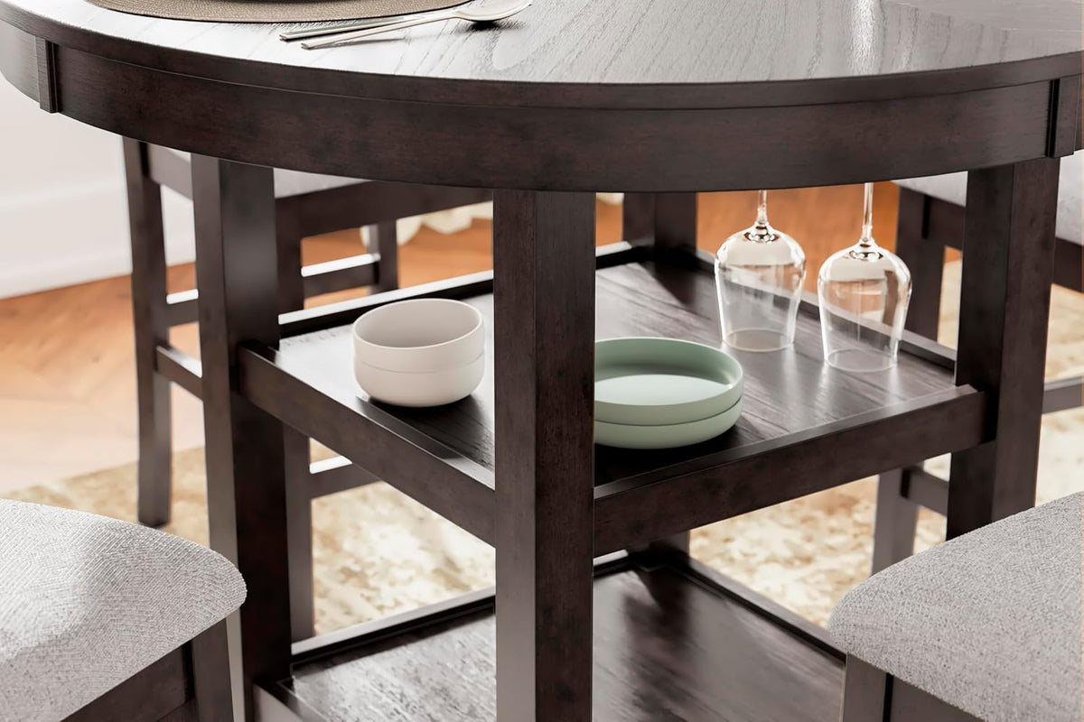 Signature Design by Ashley Round Counter Height Dining Set for 4