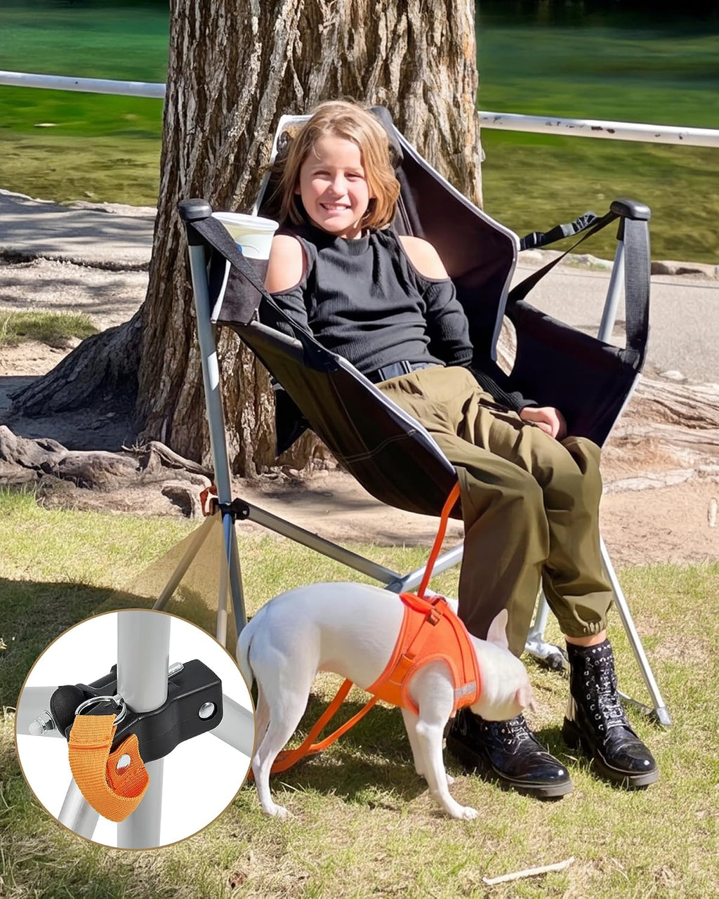 kingcamp hammock camping chair, 400lbs heavy duty swing, close-up detail
