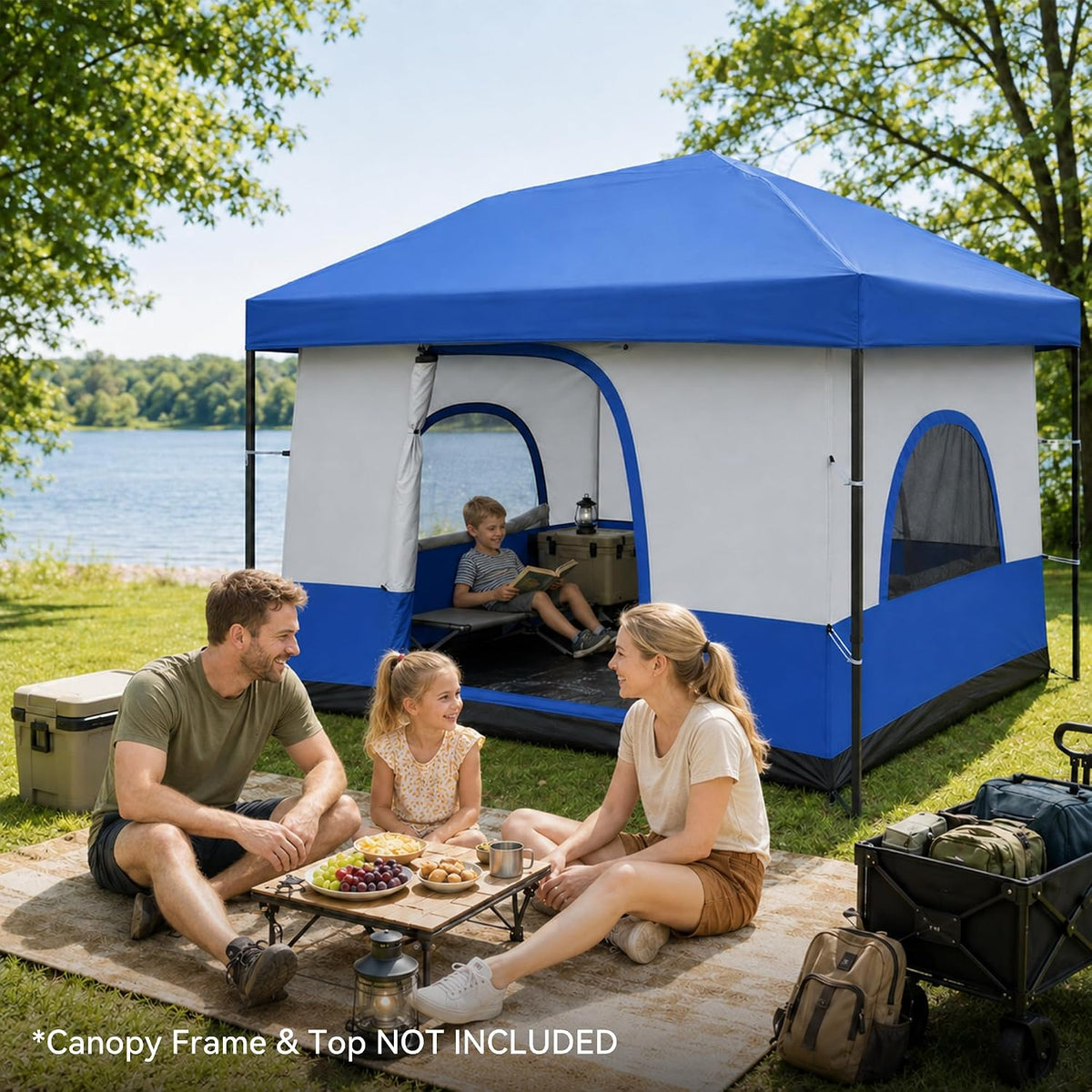 Canopy Inner Tent for 10x10 Pop Up Canopy-Vented Roof (NO Top & Frame)