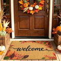 Fall Leaves Welcome Door Mat for Front Door Outdoor Indoor 17x29 in