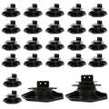 24PCS Adjustable Deck Support Pedestal Blocks (1-3/16" to 2-3/8")