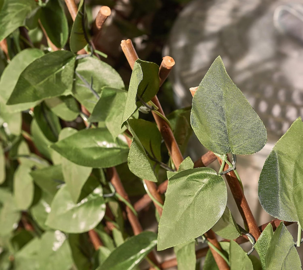 Set of 2 Expandable Faux Ivy Privacy Fences