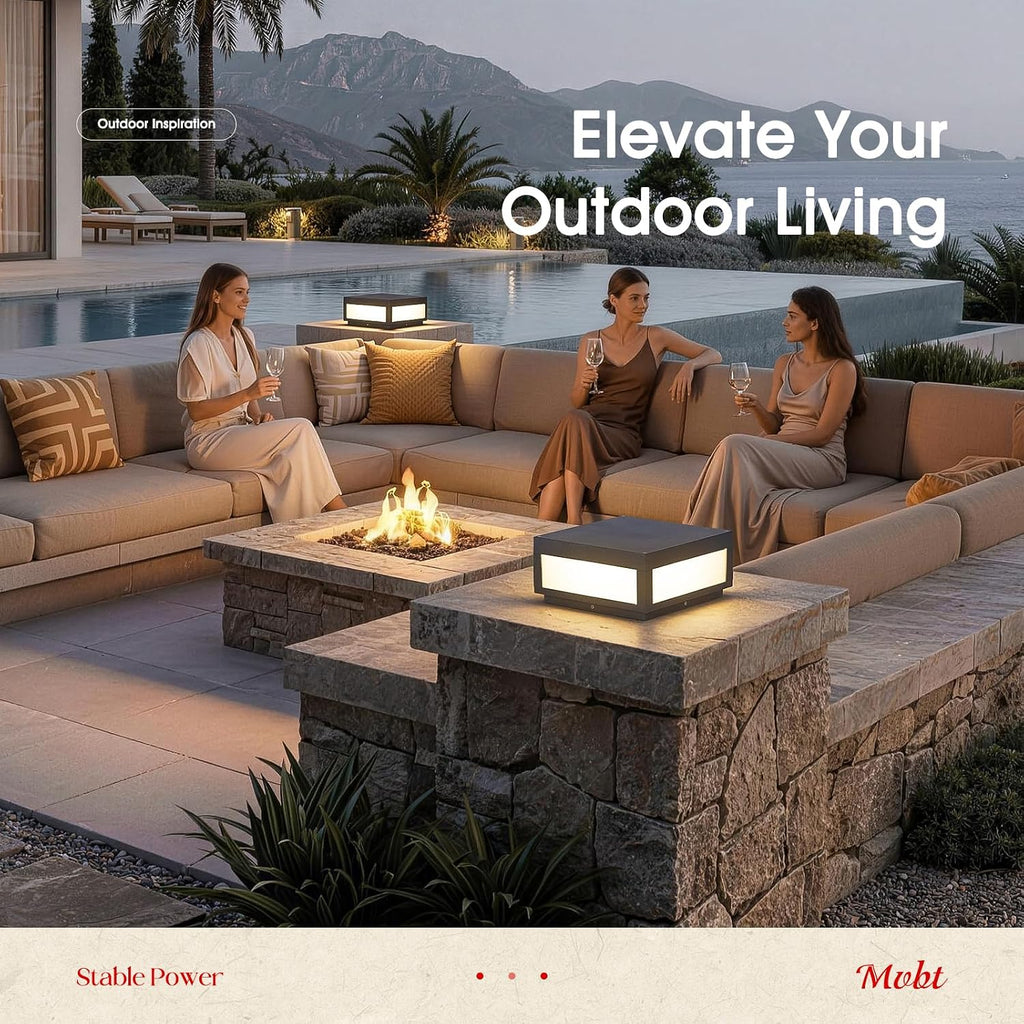 MVBT Outdoor Post Lights Hard Wired, Column Lights, 12 x 12 Pillar Light