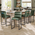 VASAGLE Bar Stools Set of 4, Counter Height Chairs with Backs, 26.4-Inch