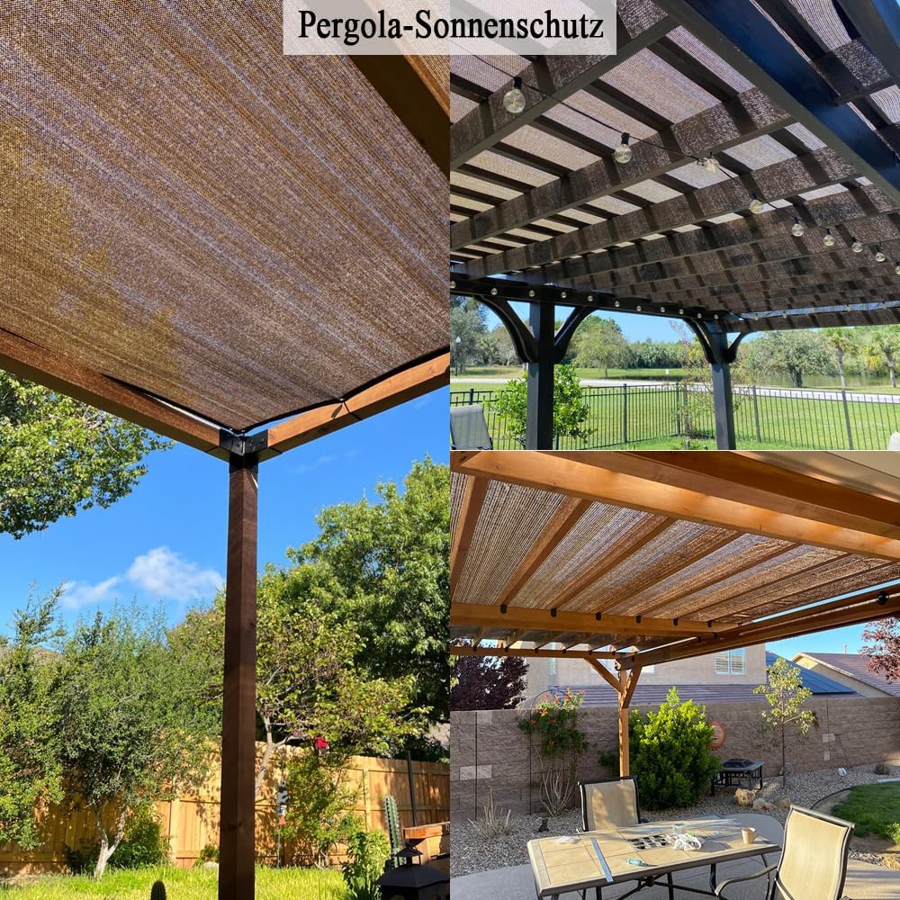 90% sun shade cloth for patio, 12x12 ft, package contents