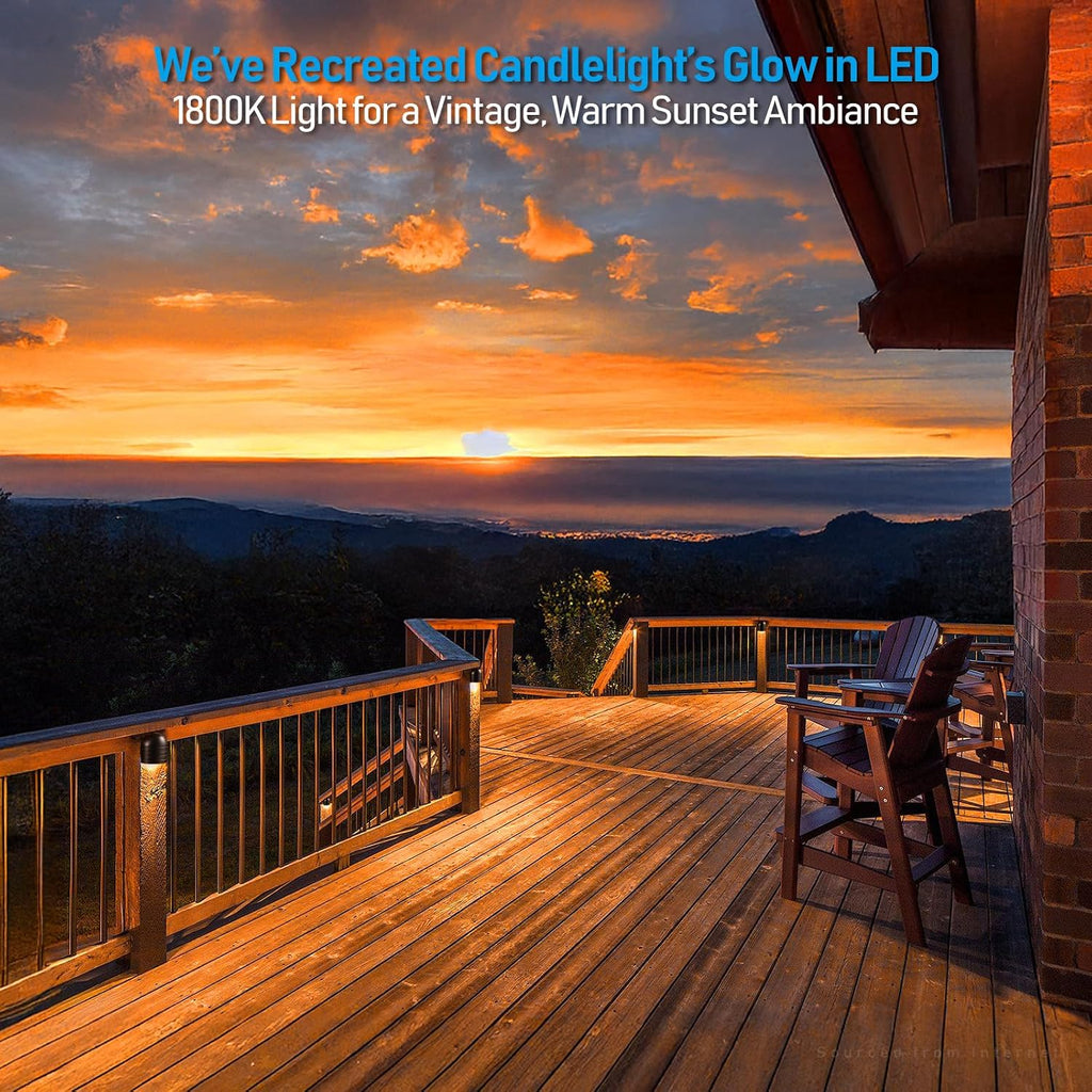 LEONLITE 6-Pack 5CCT Low Voltage LED Deck Lights, 250LM Ultra Bright