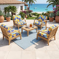 8Pcs Patio Cushion Covers Stretch Outdoor Furniture Protector Slipcovers