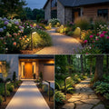 Upgraded 12 Pack Solar Pathway Lights Outdoor, 3 Color Temperatures