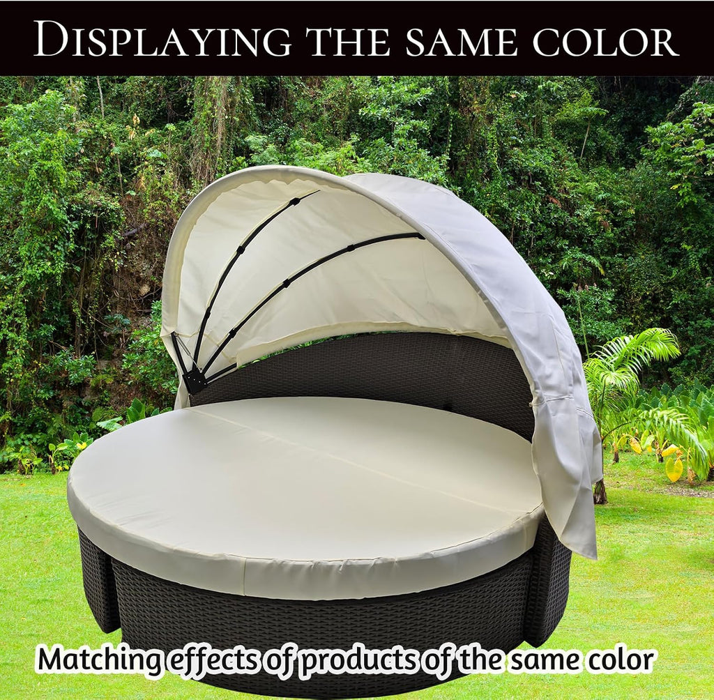 84" round daybed canopy replacement fabric, patio rattan, package contents