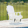 Signature Design by Ashley Outdoor Swivel Glider Adirondack Chair, White