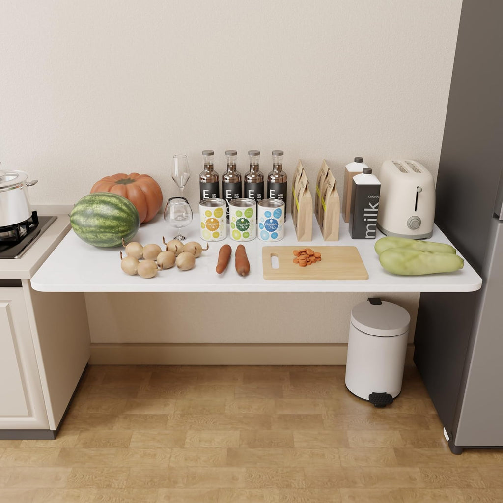 Dogsky Wall Mounted Folding Table 72x15.7 in - 600LB Capacity