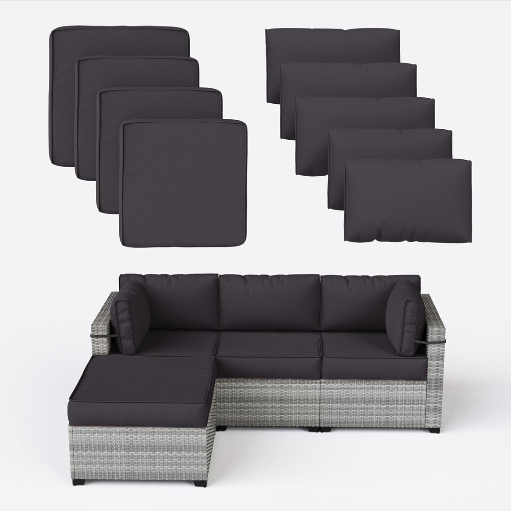 9 Pcs Outdoor Patio Cushions Covers Replacement Sets, Covers Only