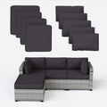 9 Pcs Outdoor Patio Cushions Covers Replacement Sets, Covers Only