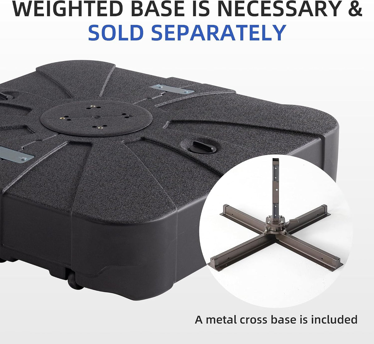 10 X 13 FT Cantilever Patio Umbrella Rectangle Outdoor Umbrellas