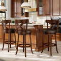 Sophia & William 30 Inch Swivel Bar Stools Set of 3, Bar Height Barstools