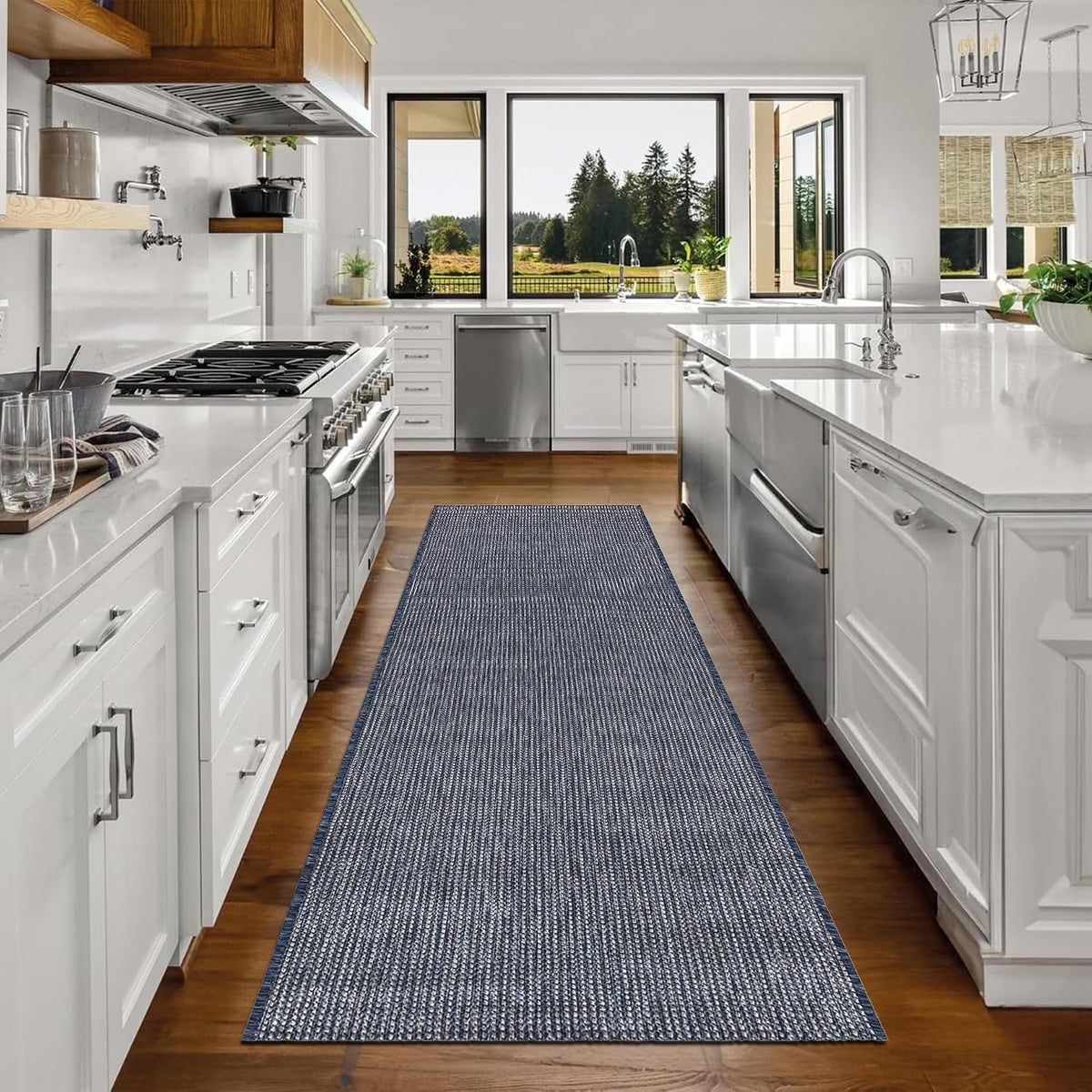 Keen Home Design Waterproof Outdoor Runner Rug, Patio Deck Porch, 2x10