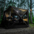 CLAM Pavilion Screen Tent | 12.5 Ft Pop Up Gazebo - Gray 8-Person Shelter