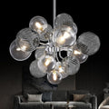 Mid Century Bubble Chandelier 8-Light 24in Sputnik Pendant Light Fixture