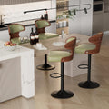 Swivel Bar Stools Set of 4,Adjustable Height Bentwood Barstools